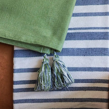 Load image into Gallery viewer, HANDWOVEN THROW BLANKET - OLIVE