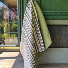 Load image into Gallery viewer, HANDWOVEN THROW BLANKET - OLIVE