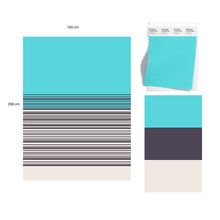 Load image into Gallery viewer, HANDWOVEN THROW BLANKET – TEAL