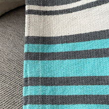 Load image into Gallery viewer, HANDWOVEN THROW BLANKET – TEAL
