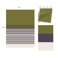Load image into Gallery viewer, HANDWOVEN THROW BLANKET - OLIVE
